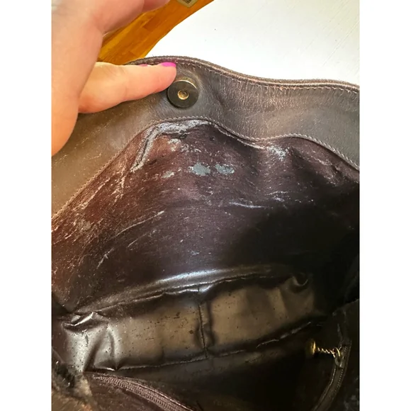 Gucci Brown Suede Bamboo Handle Bag w/ Shoulder Strap - Picture 14 of 16